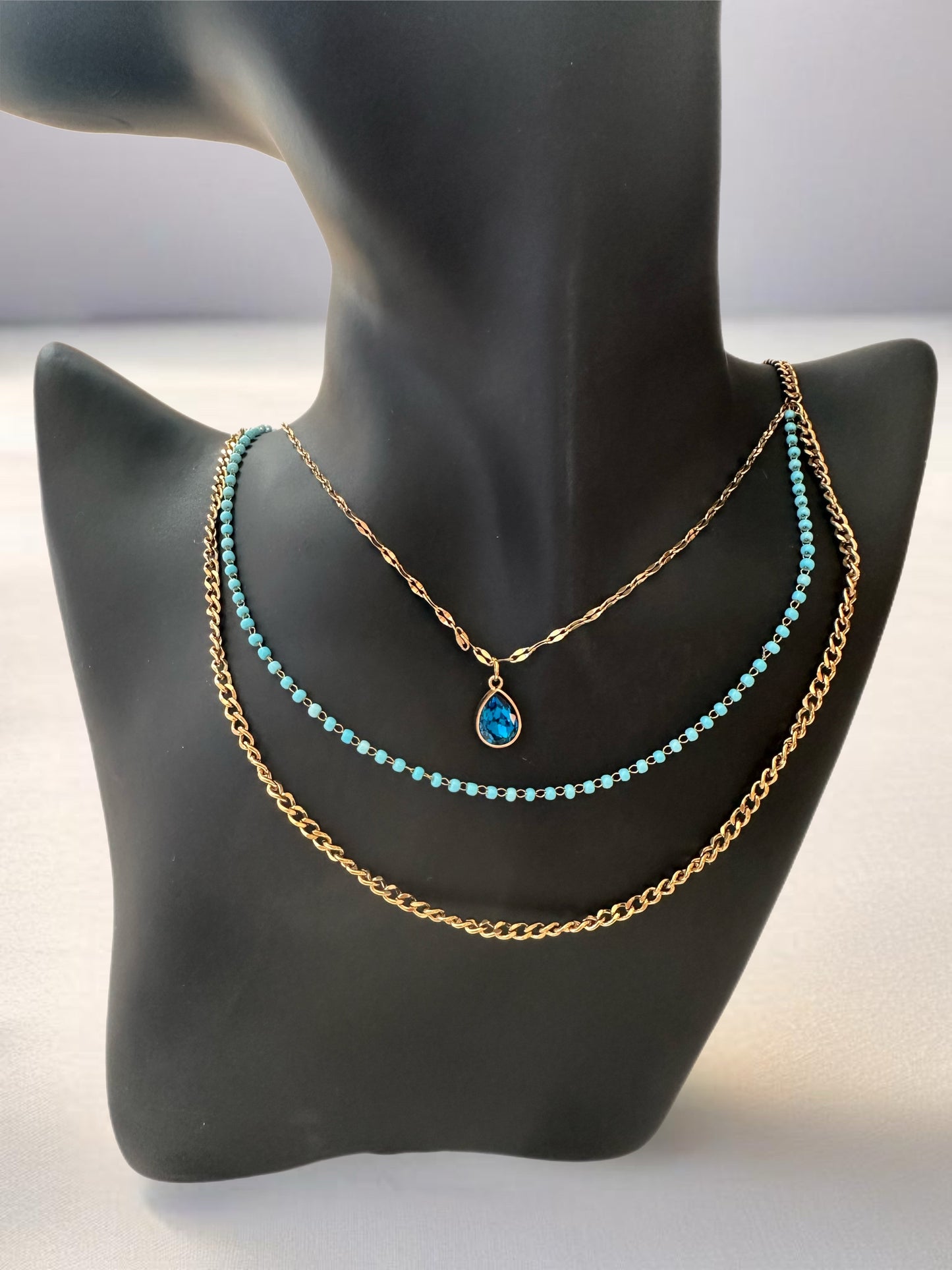Dainty waterproof charm necklace