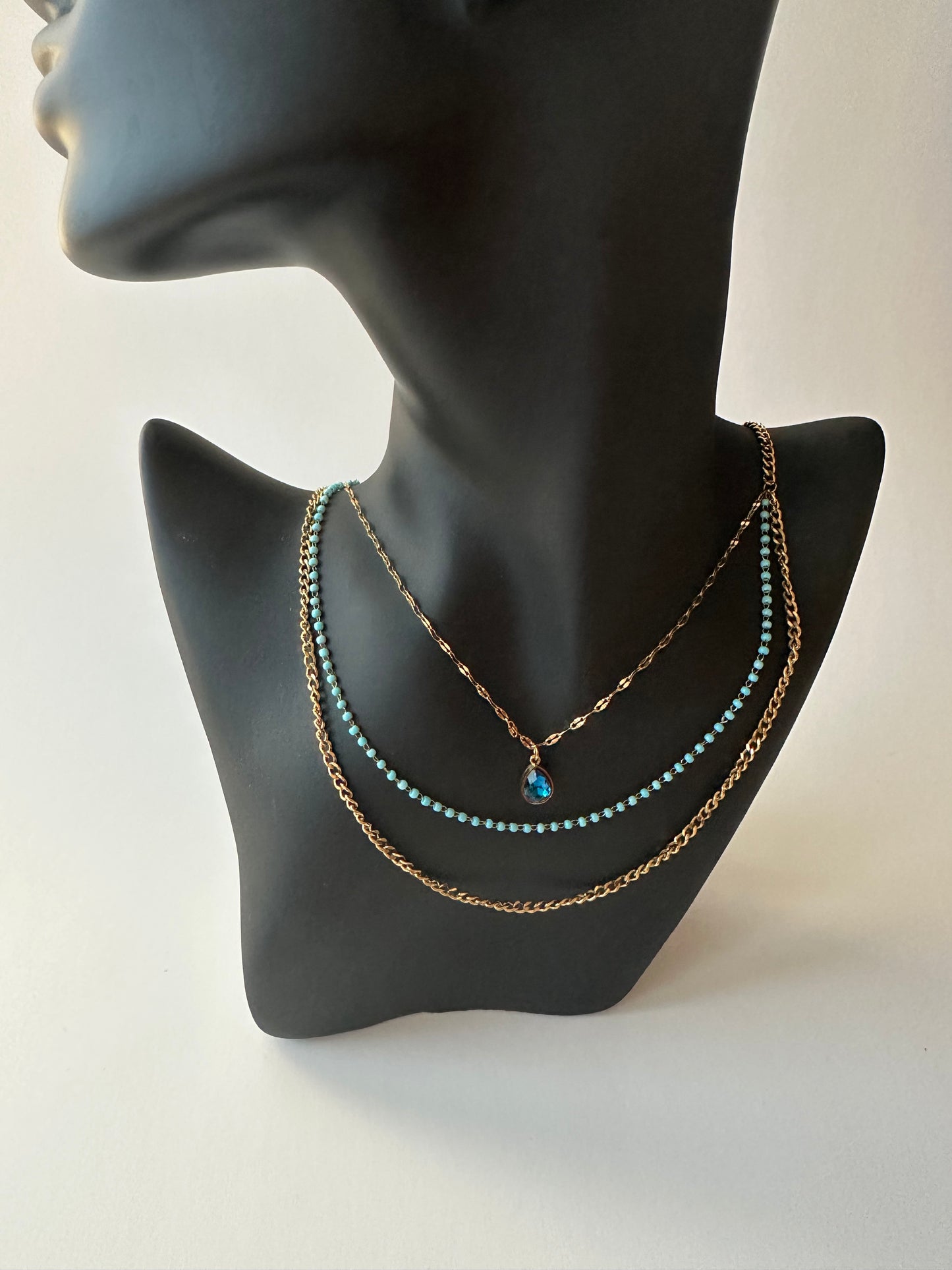 Dainty waterproof charm necklace